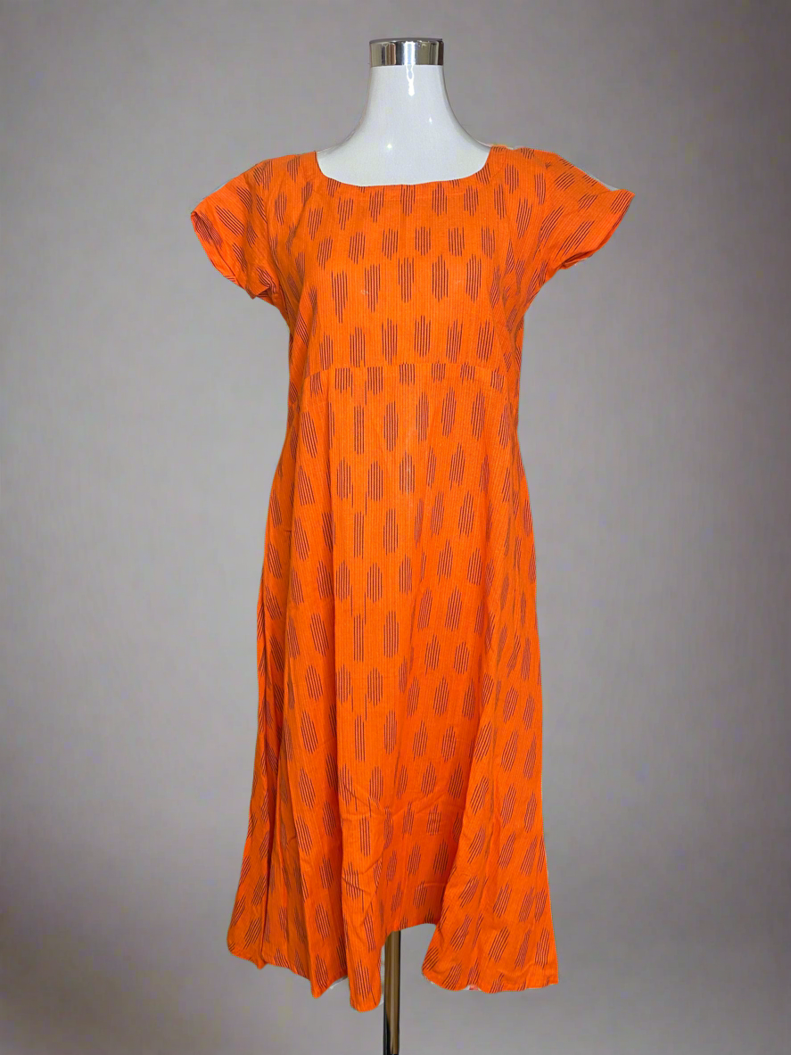 IKKAT COTTON FROCK - XL