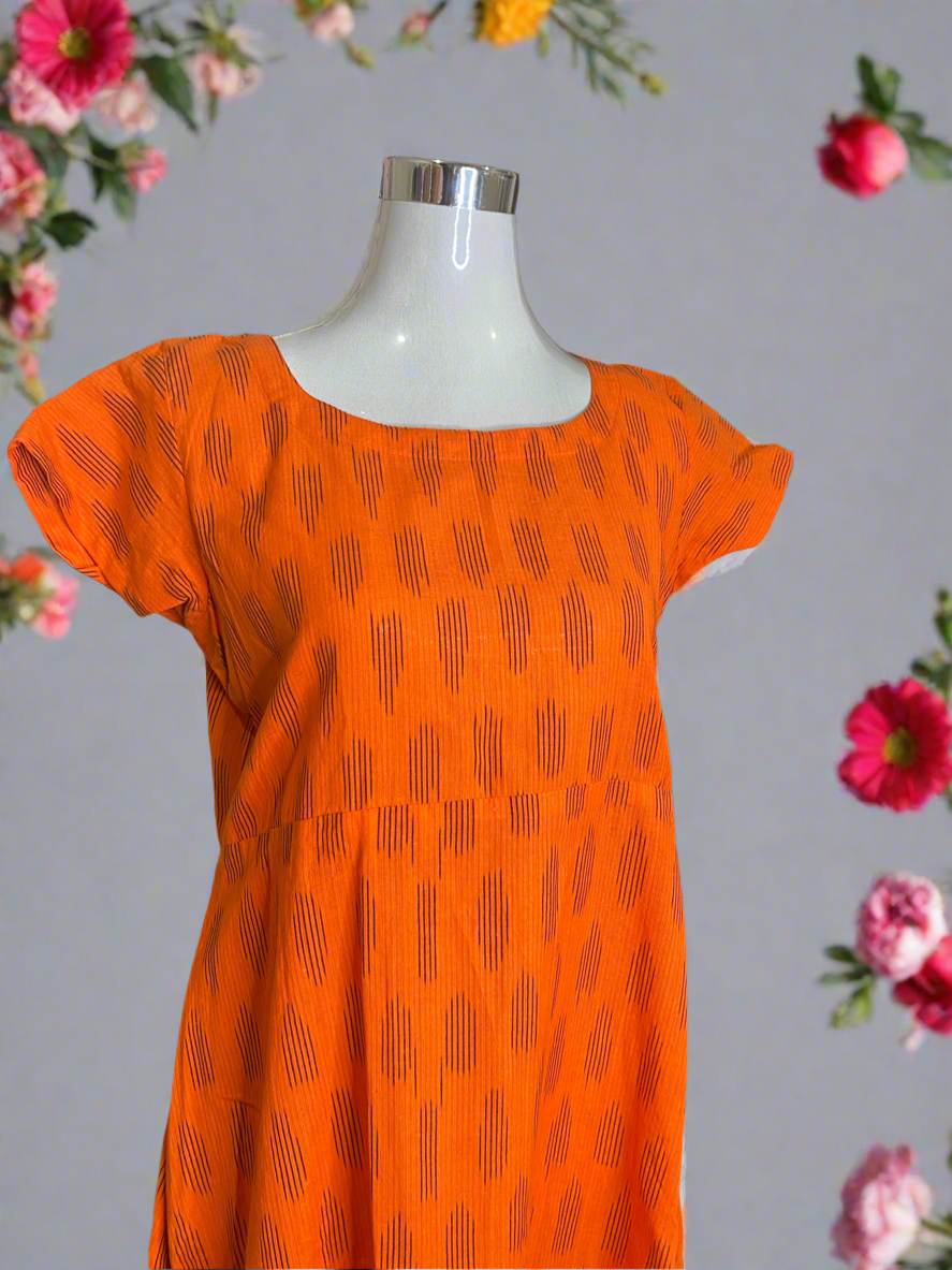 IKKAT COTTON FROCK - XL