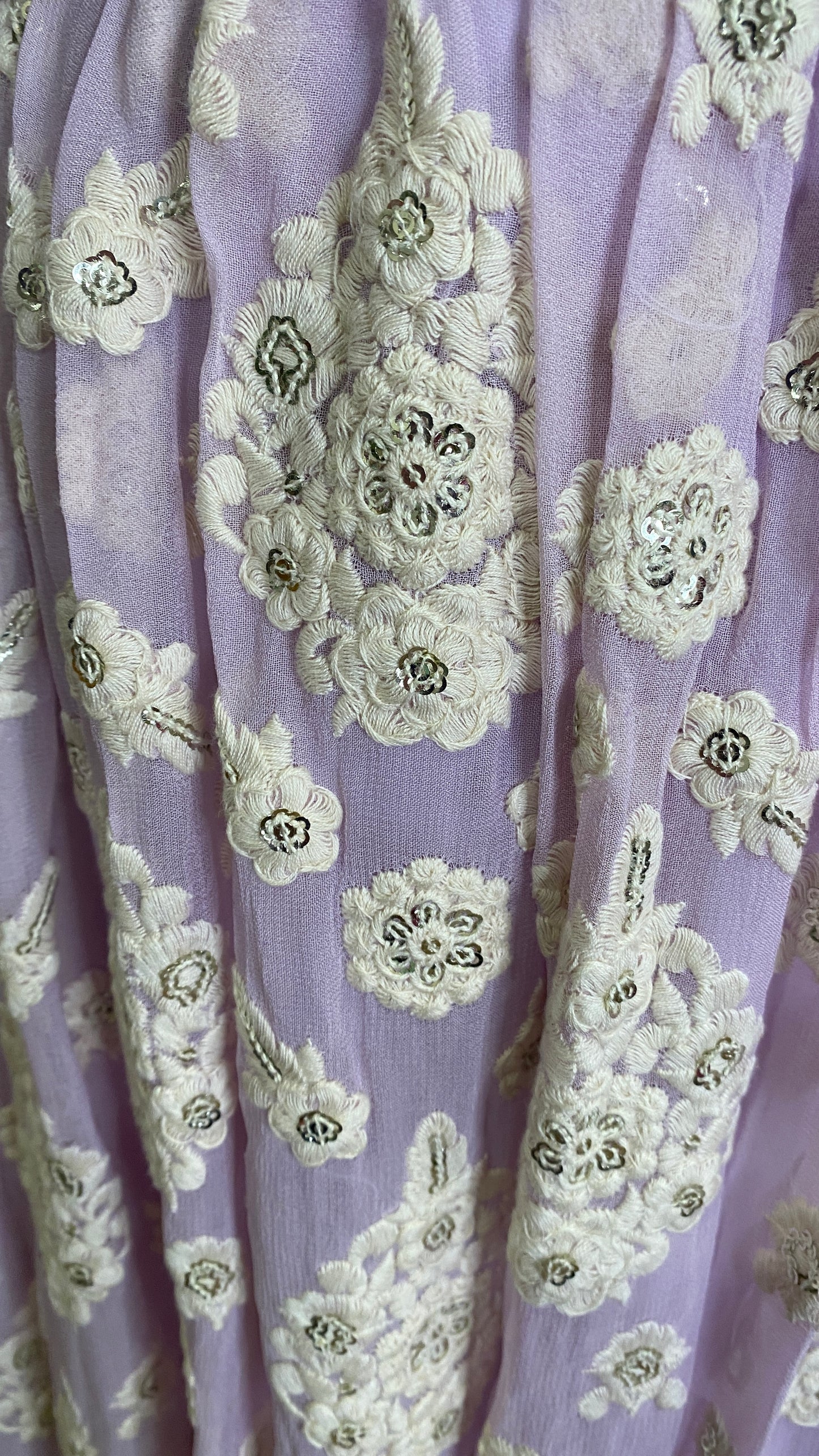 PURPLE THREAD WORK LEHENGA