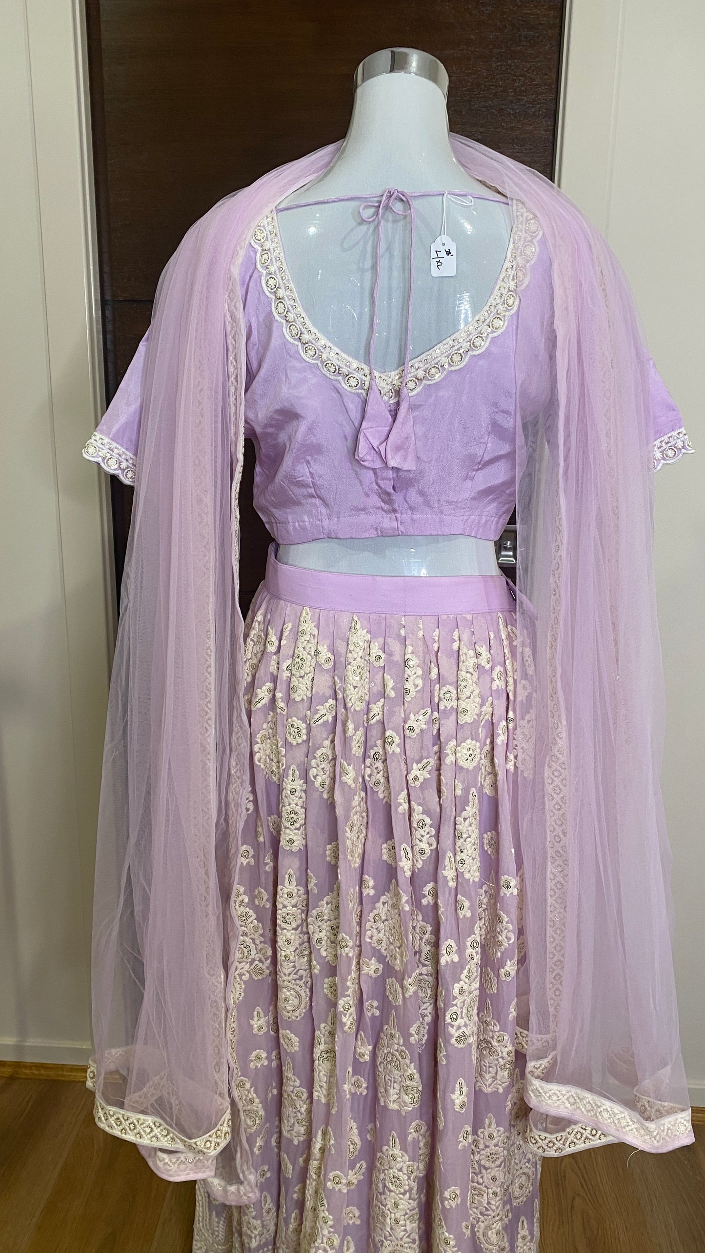 PURPLE THREAD WORK LEHENGA