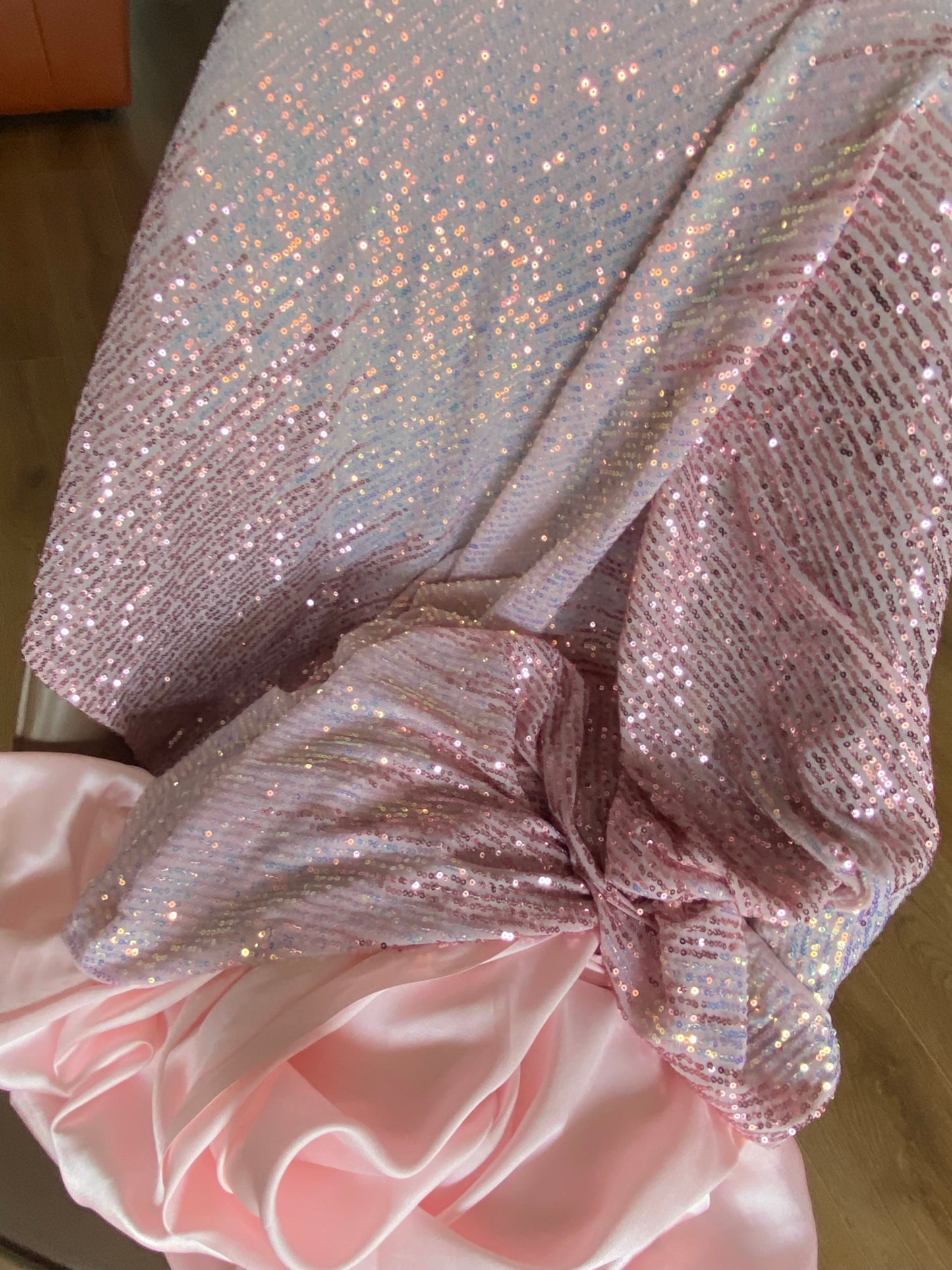 Sequence Saree Pink