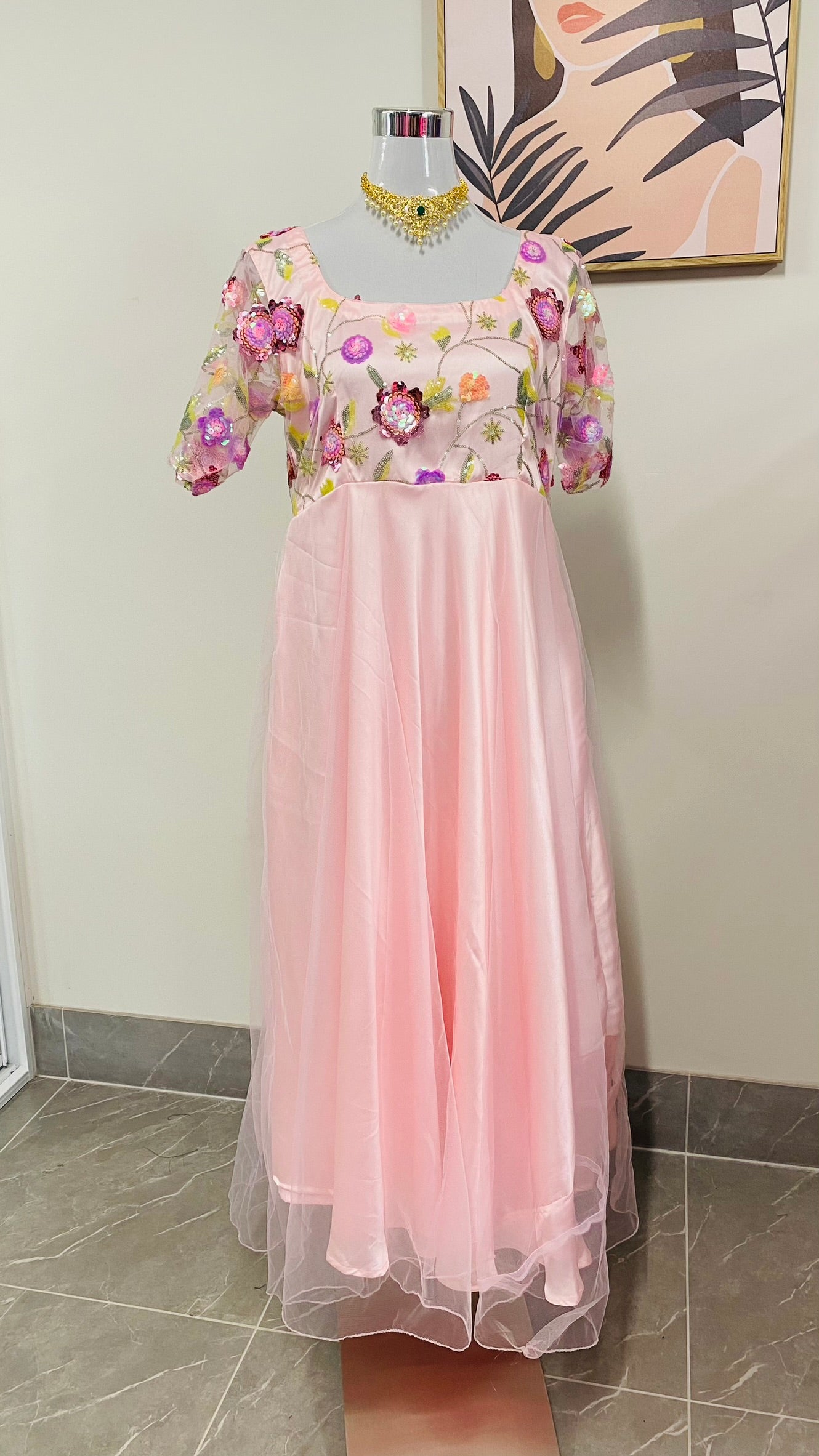 Pink Long Dress