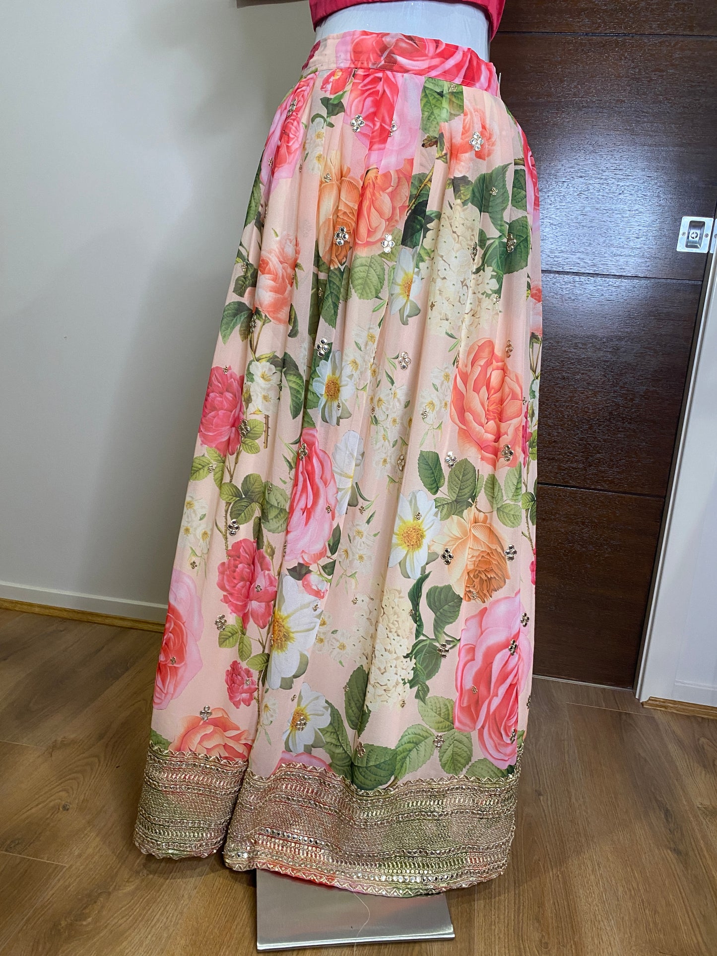 FLORAL CROP TOP LEHENGA