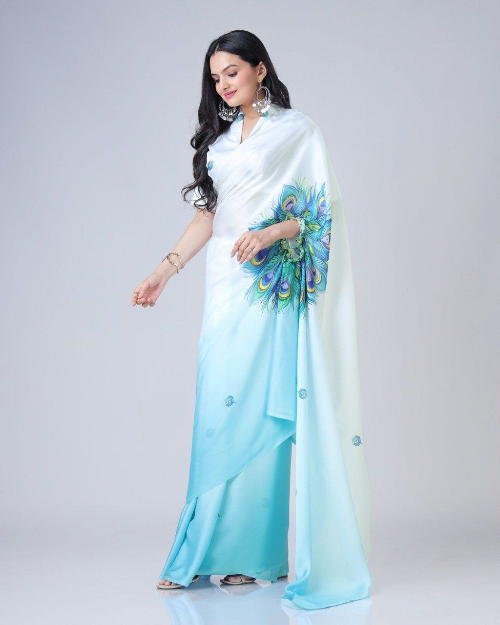 DESIGNER FREE HAND SAREE