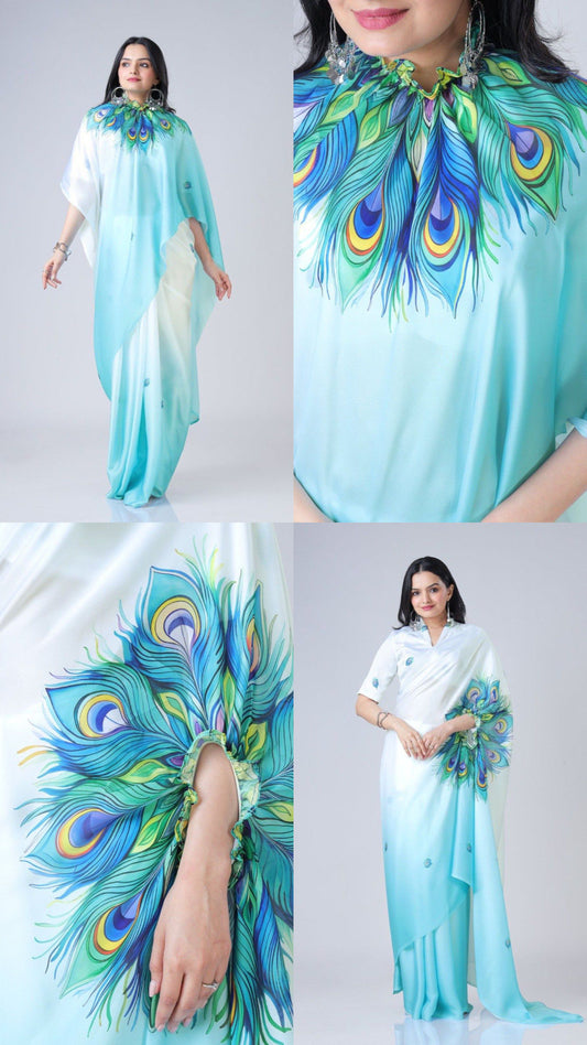 DESIGNER FREE HAND SAREE