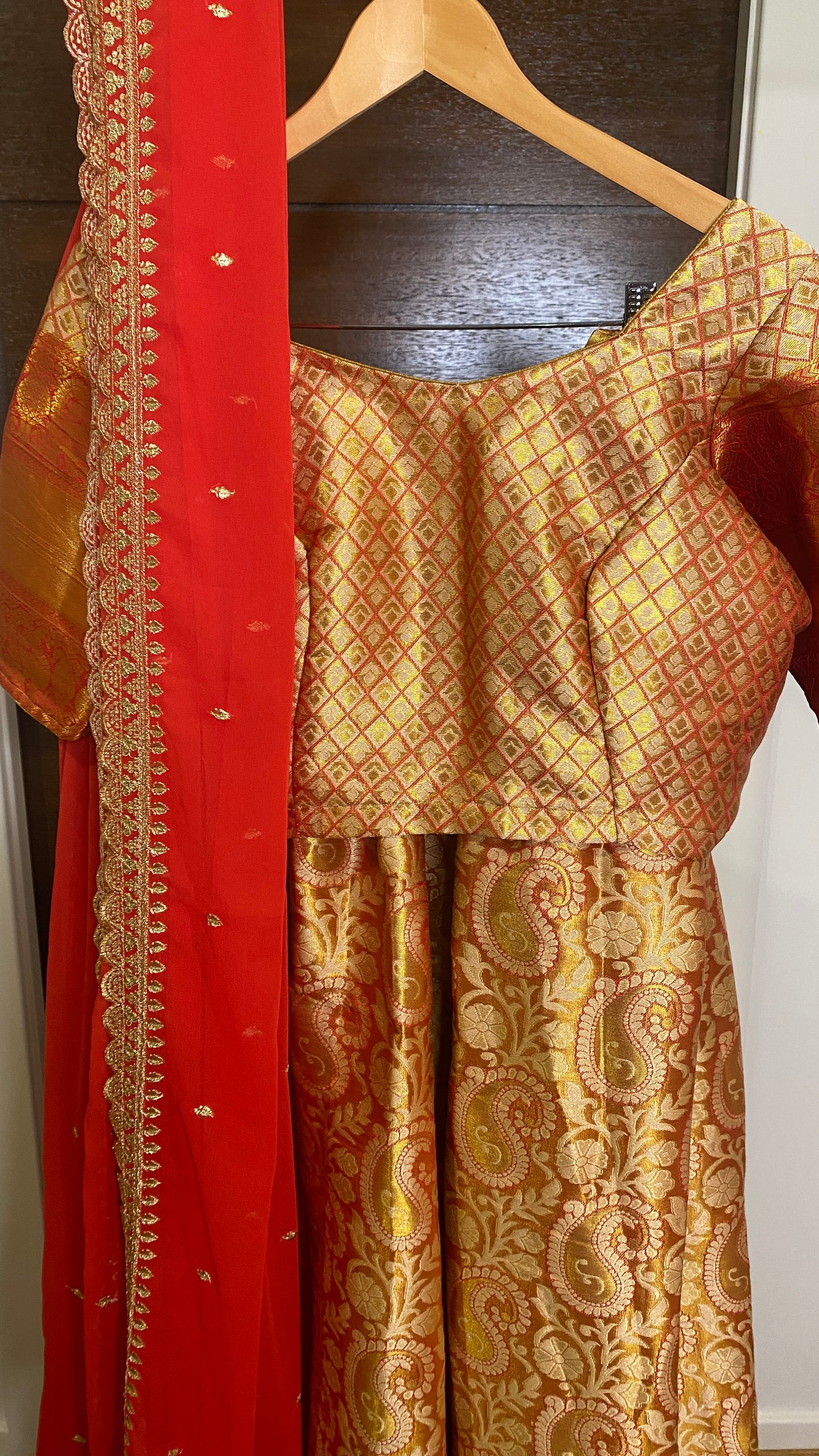 Semi Silk Traditional Half Saree