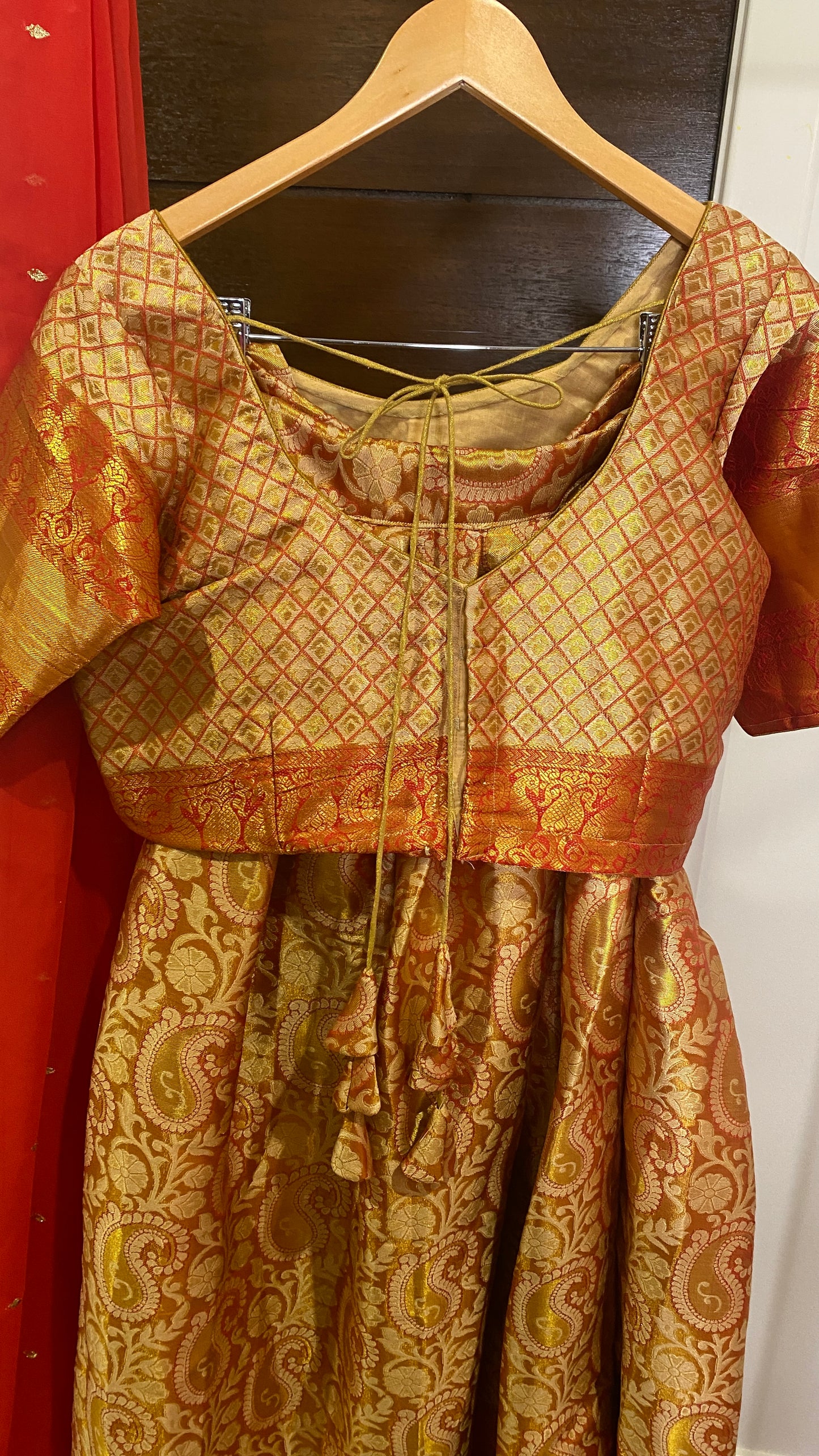 Semi Silk Traditional Half Saree