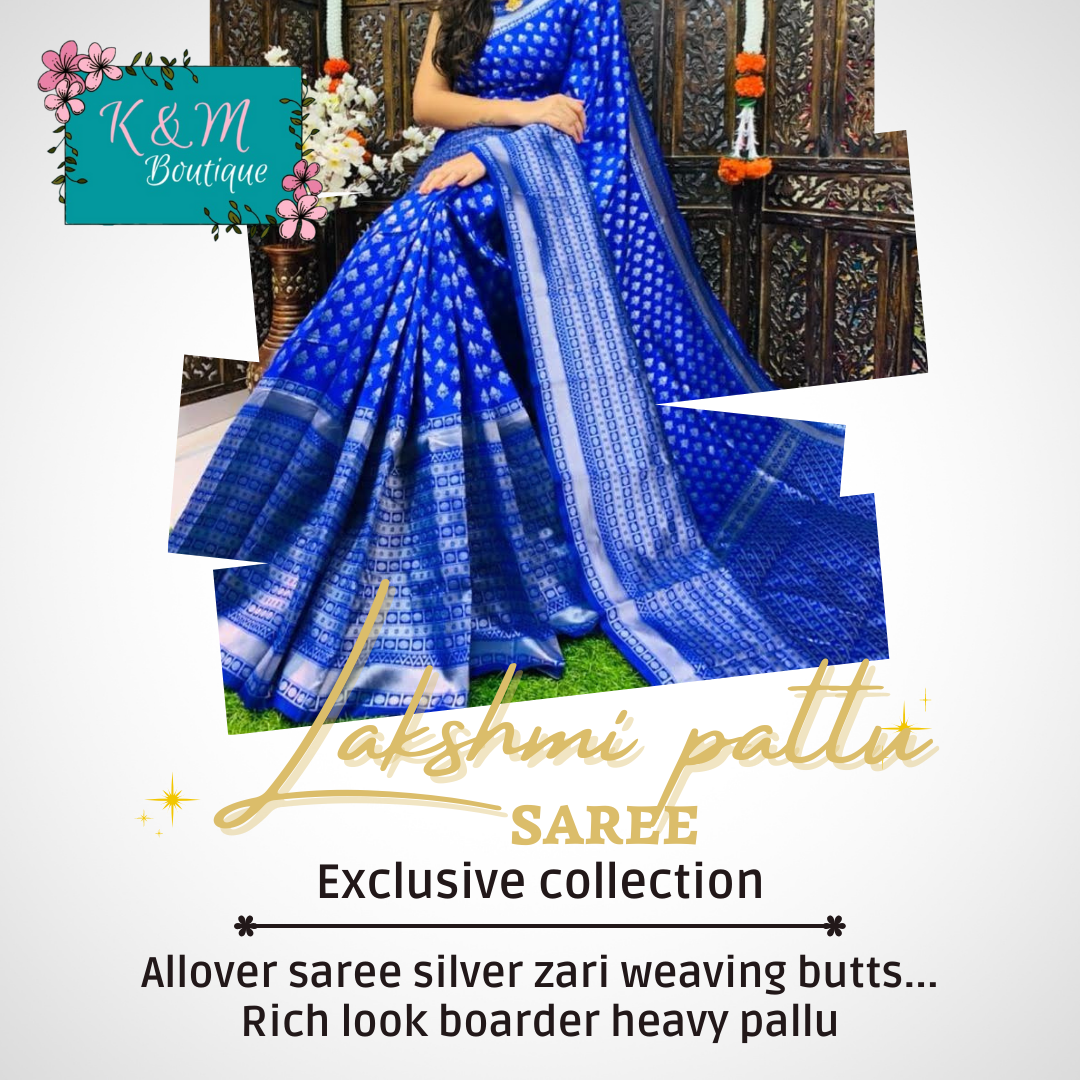 LAKSHMI PATTU SAREE ROYAL BLUE