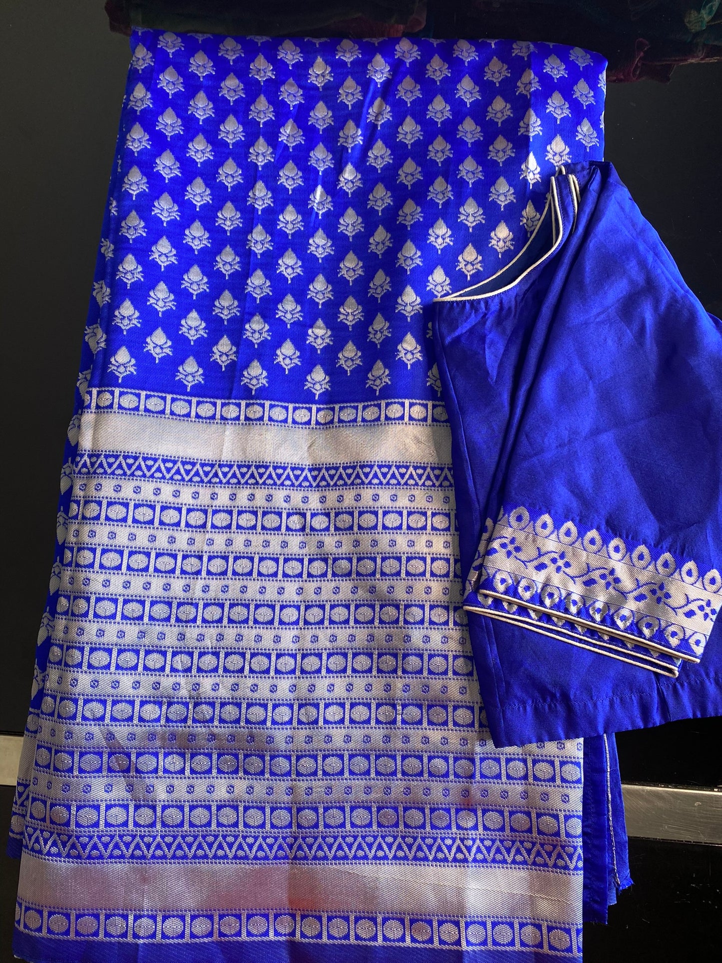 LAKSHMI PATTU SAREE ROYAL BLUE