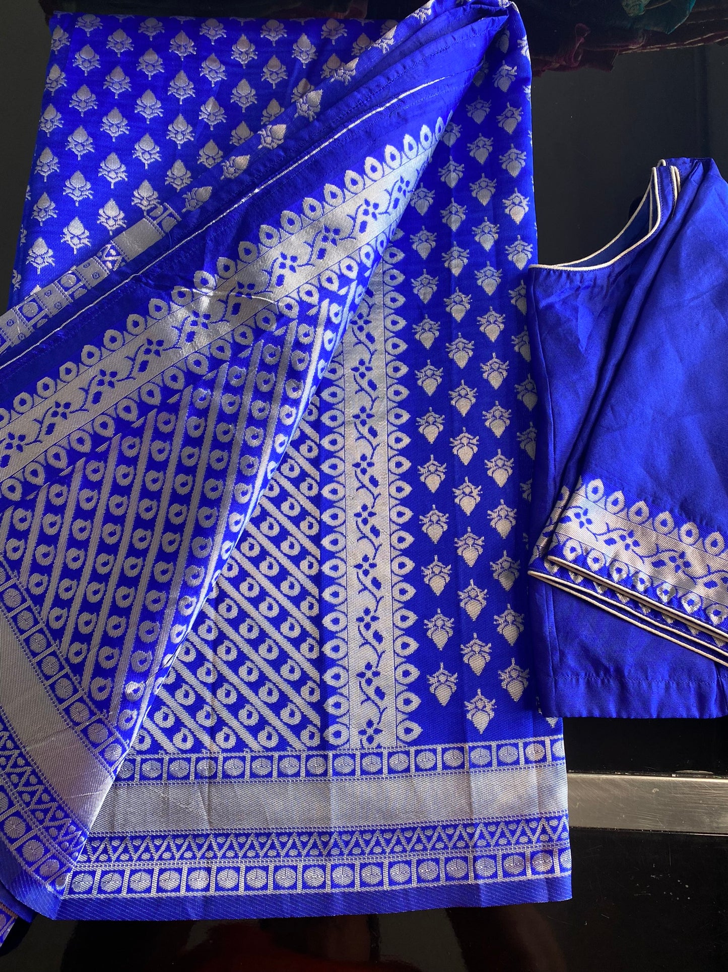 LAKSHMI PATTU SAREE ROYAL BLUE