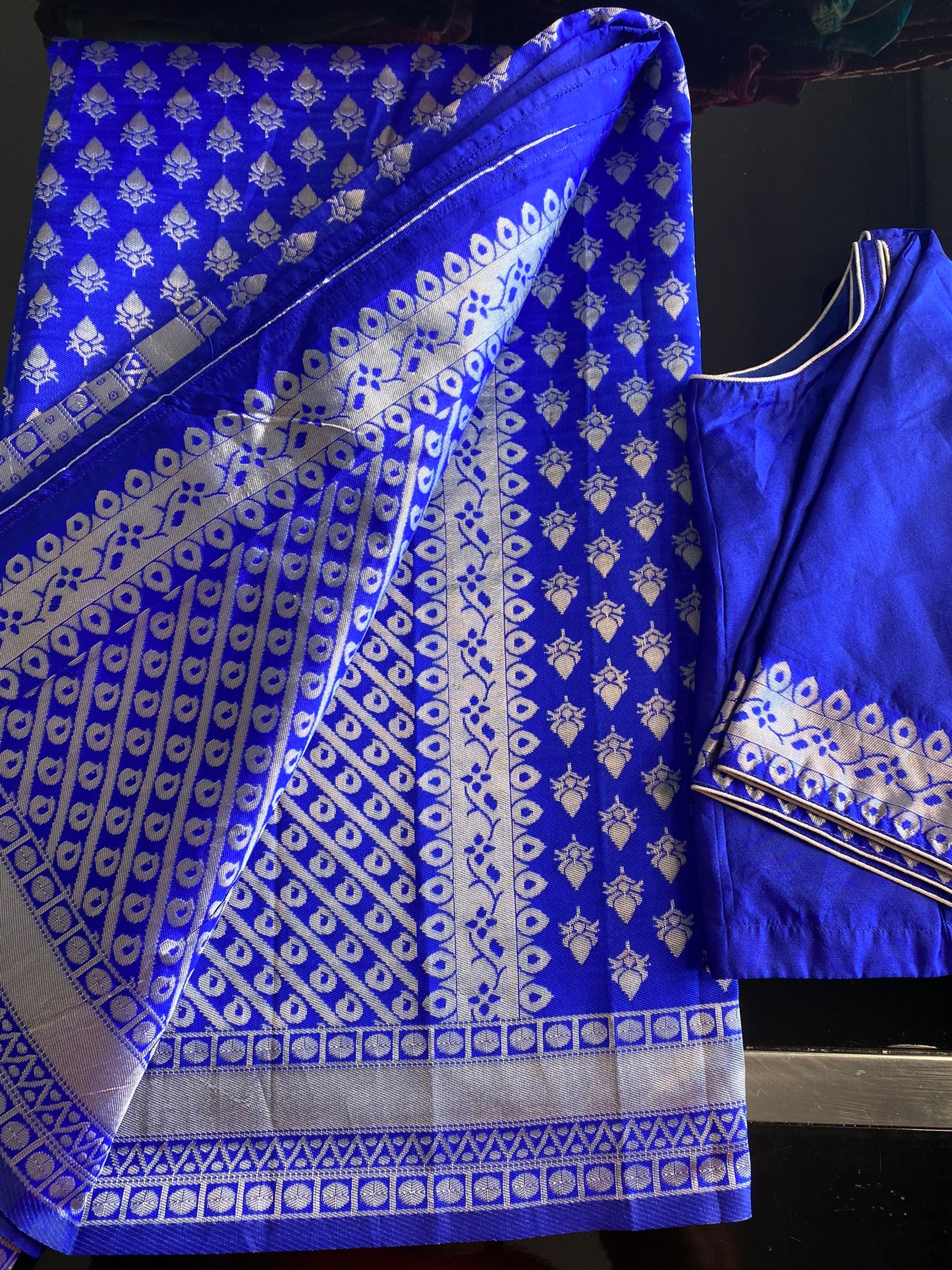 LAKSHMI PATTU SAREE ROYAL BLUE