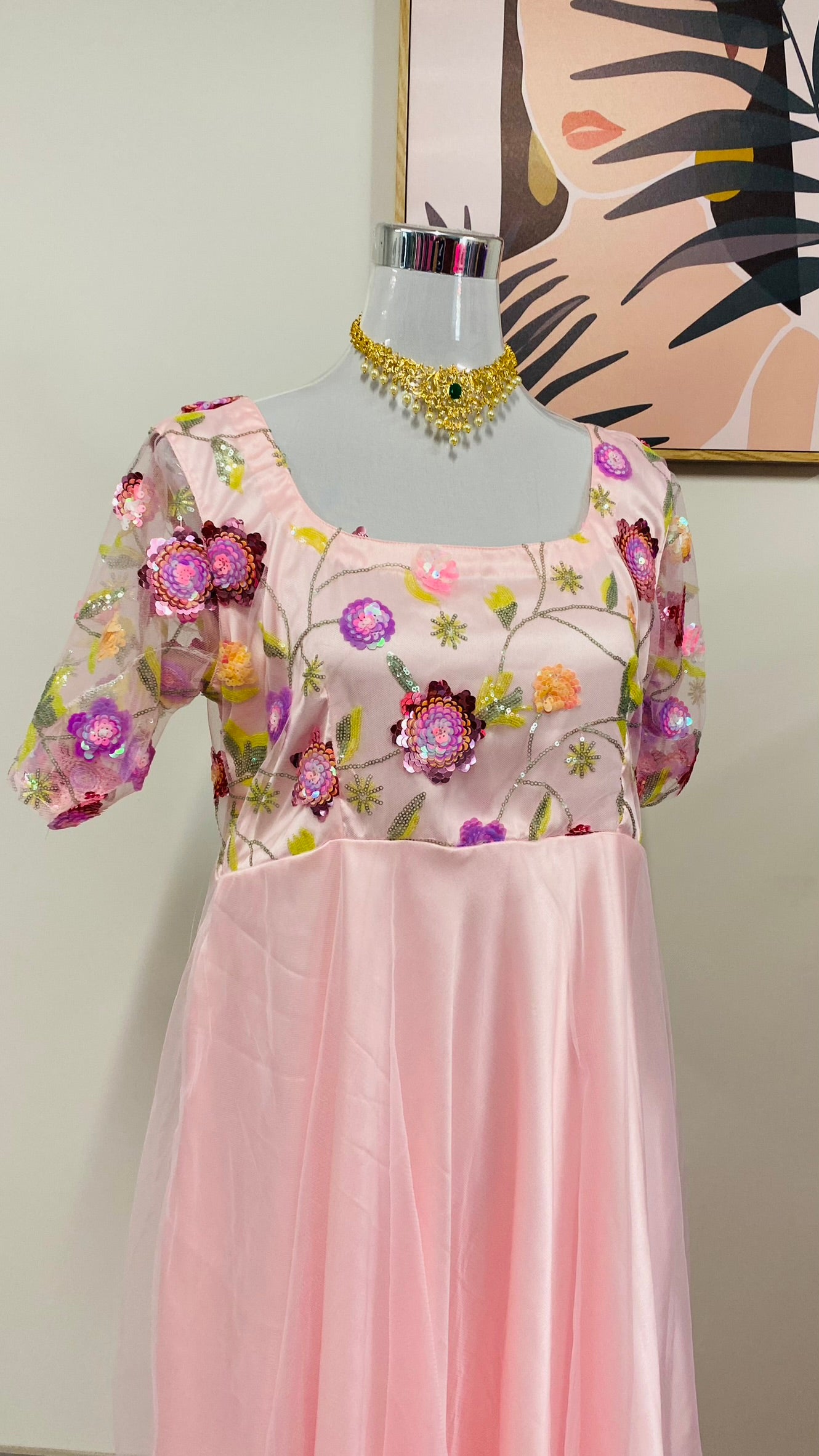 Pink Long Dress
